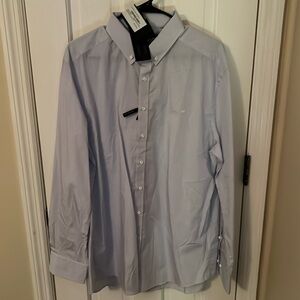Porsche Design dress button down. Light blue pinstriped